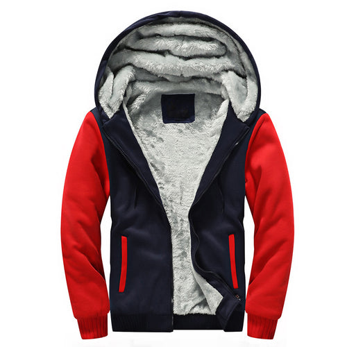 New Mens Thicken Velvet Hooded Hoodie Men