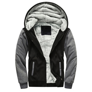 New Mens Thicken Velvet Hooded Hoodie Men