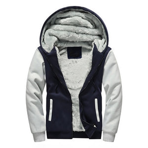 New Mens Thicken Velvet Hooded Hoodie Men