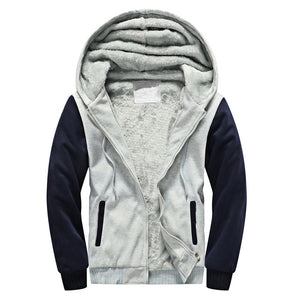 New Mens Thicken Velvet Hooded Hoodie Men
