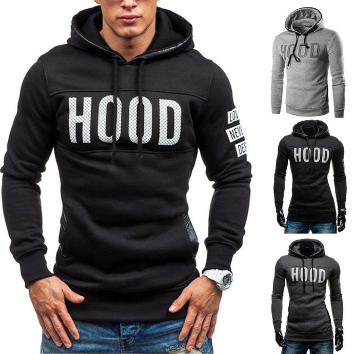 Men Winter Slim Hoodie Sweatshirt