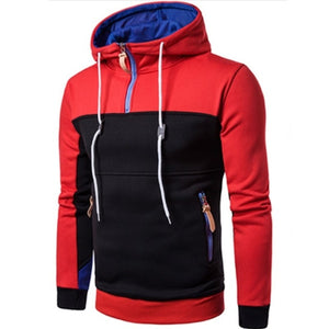 Autumn Winter Fashion Color Stitching Hoodies
