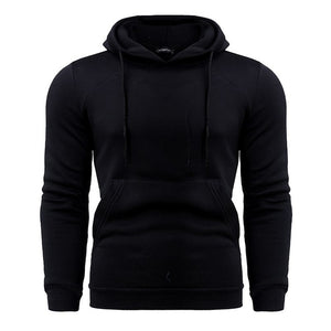 Fleece Men Color Stitching Velvet Hoodies