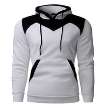 Load image into Gallery viewer, Fleece Men Color Stitching Velvet Hoodies