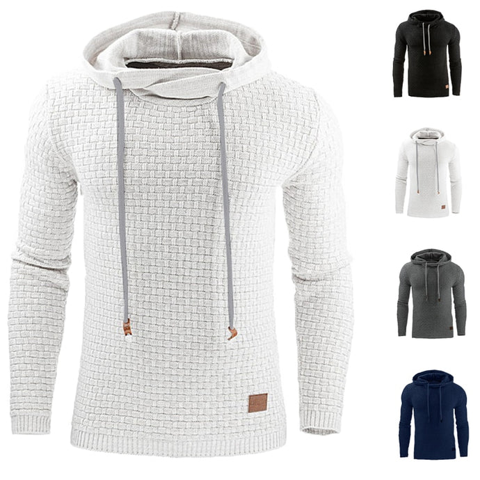 Casual Men's Hoodies Hooded Solid Color Men's Sweatshirt
