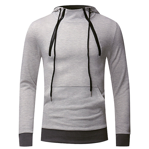 Fashion Basic Pure Color Men Sweatshirts