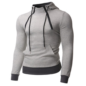 Fashion Basic Pure Color Men Sweatshirts