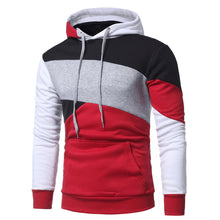 Load image into Gallery viewer, Mens&#39; Long Sleeve Patchwork Hoodie