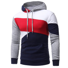 Load image into Gallery viewer, Mens&#39; Long Sleeve Patchwork Hoodie