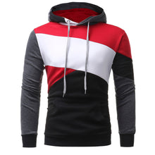Load image into Gallery viewer, Mens&#39; Long Sleeve Patchwork Hoodie