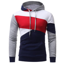 Load image into Gallery viewer, Mens&#39; Long Sleeve Patchwork Hoodie