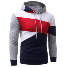 Load image into Gallery viewer, Mens&#39; Long Sleeve Patchwork Hoodie