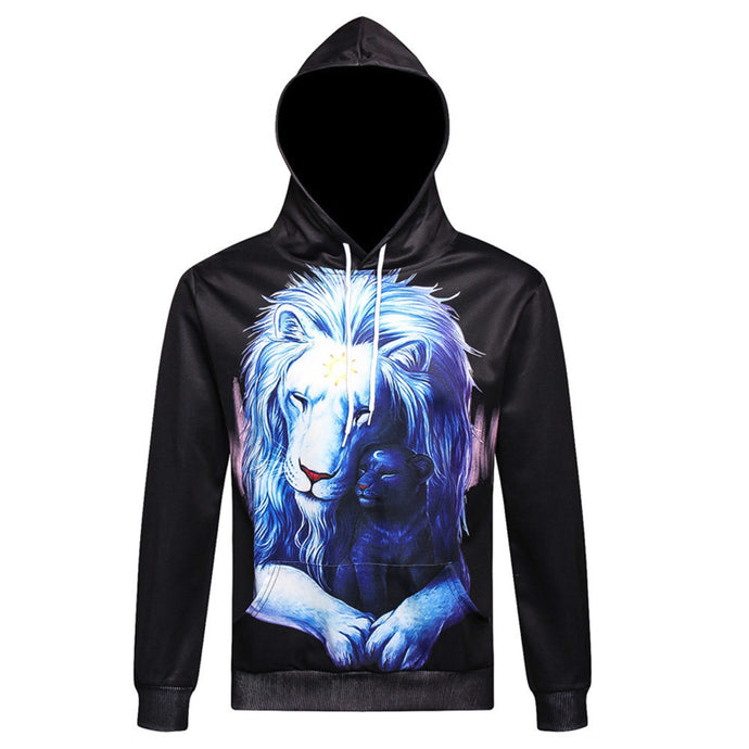 3D Pattern Autumn Winter Long Sleeve Hoodie